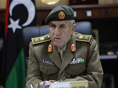 رئيس الأركان العامة للجيش الليبي اللواء يوسف المنقوش