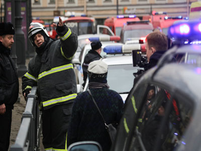 سقوط 10 قتلى على الاقل في انفجار بمحطة مترو في روسية