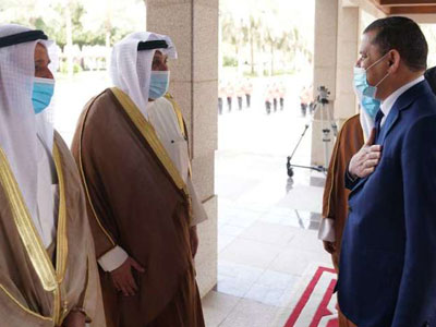 رئيس حكومة الوحدة الوطنية يجري محادثات ثنائية مع أمير دولة الكويت بحضور رئيس مجلس الوزراء  