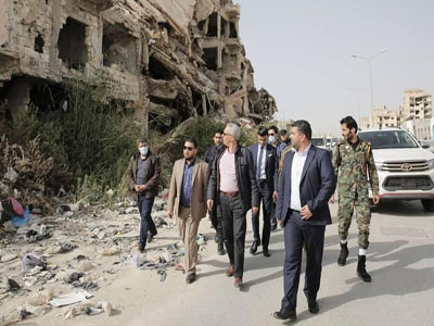 وزير الإسكان والتعمير يدعو الى الإسراع في حصر المباني المدمرة في بنغازي نتيجة الحرب 