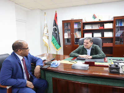 الدبيبة يبحث مع وزير النفط المكلف المشاريع التطويرية لقطاع النفط 