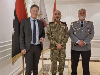 الحداد والسفير الألماني يبحثان آخر التطورات العسكرية والأمنية في ليبيا 