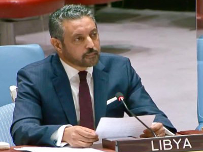 السني يطالب بوضع إسرائيل تحت البند السابع وينتقد ازدواجية مجلس الأمن في تعامله مع ليبيا وغزة  