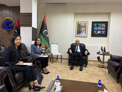 باعور وغانيون يبحثان التقدم المحرز في تنفيذ الأولويات المشتركة للتعاون من أجل التنمية المستدامة لليبيا  