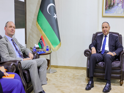 الباعور يبحث مع سفير مملكة هولندا لدى دولة ليبيا العلاقات الثنائية وسبل تعزيز آفاق التعاون الثنائي في مختلف المجالات 