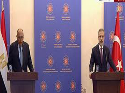 وزيرا الخارجية التركي و المصري يتفقان على وحدة الاراضي الليبية  