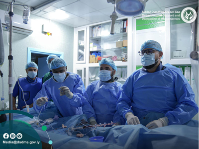 (7) عمليات قسطرة قلبية تتكلل بالنجاح في مستشفى الهضبة الخضراء العام بطرابلس 