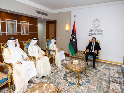 تكالة يبحث مع السفير القطري مستجدات الوضع السياسي في ليبيا 