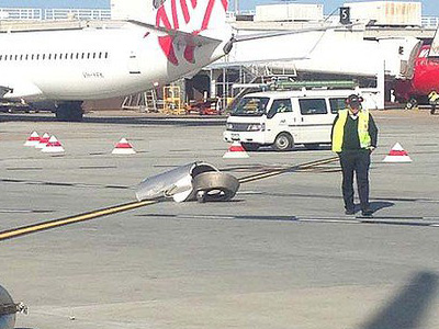 اصطدام بين طائرتين في مدرج مطار ملبورن