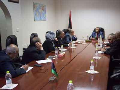 بحث ومناقشة الأوضاع الأمنية التي تشهدها العديد من المدن الليبية 