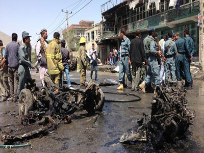 مقتل ثلاثة رجال شرطة في انفجار قنبلة في أفغانستان