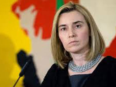 وزيرة الخارجية الايطالية فيديريكا موغريني 