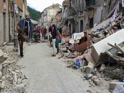 إيطاليا تعلن حصيلة أولية لقتلى الزلزال