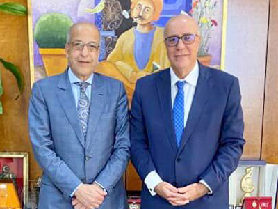 محافظ مصرف ليبيا المركزي يناقش مع نظيره التونسي اتفاقيات التعاون في المجالات المصرفية و تبادل الخبرات
