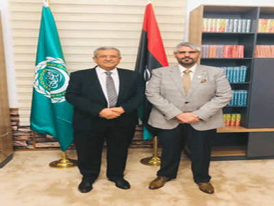 مندوب ليبيا الدائم بالجامعة العربية وسفير الجزائر في القاهرة يستعرضان آخر المستجدات على الساحة العربية