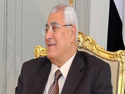 الرئيس المصري عدلي منصور 