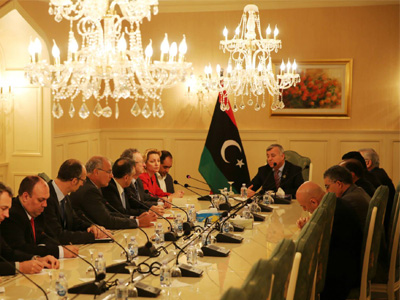 نوري بوسهمين يستقبل سفراء دول الإتحاد الأوروبي المعتمدين لدى ليبيا 