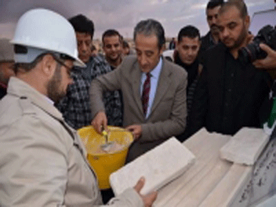 وزير الثقافة يضع حجر الأساس لبناء مركز الرحيبات الثقافي