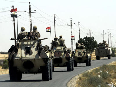 حملة أمنية للجيش المصري جنوب رفح
