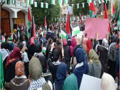 وقفة أمام سفارة فلسطين في ليبيا تنديدا بإعلان ترمب بشأن القدس 