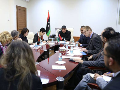 جلالة يلتقي وفدًا من الأمم المتحدة ويناقش معهم برامج الدعم الإنساني وتنشيط صندوق استقرار ليبيا  