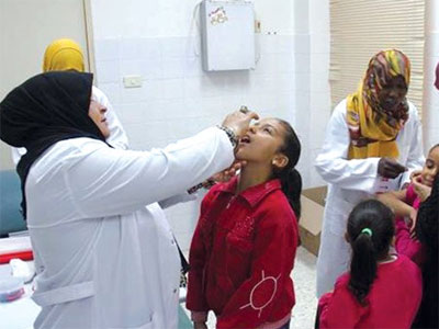 الحملة استهدفت تطعيم الاطفال من عمر يوم إلى 15 سنة