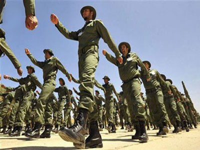 تخريج الدفعة الاولى للواء الثالث مشاة التابع للجيش الليبي 