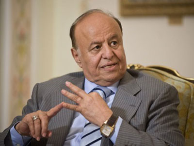 الرئيس اليمني عبد ربه منصور 