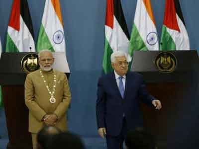 فلسطين: رئيس الوزراء الهندي يصل رام الله  