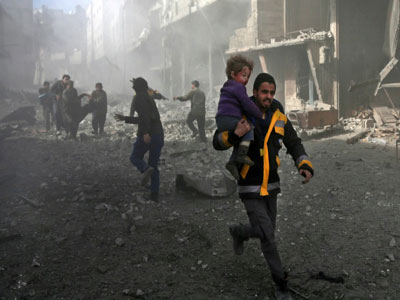 24 قتيلا في هجمات على غوطة دمشق الشرقية