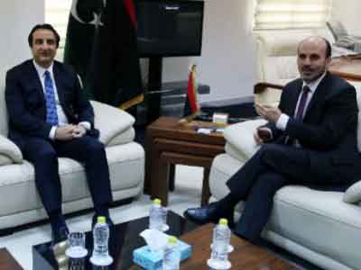 عضو المجلس الرئاسي محمد عمارى يلتقى السفير التركي لدى ليبيا 