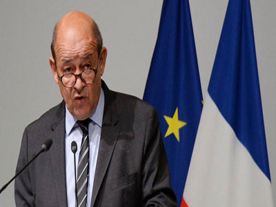 وزير خارجية فرنسا والمبعوث الاممي الجديد الى ليبيا يبحثان جهود تسوية الازمة الليبية 