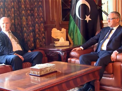 رئيس الحكومة المؤقتة يستقبل سفير جمهورية صربيا لدى ليبيا 