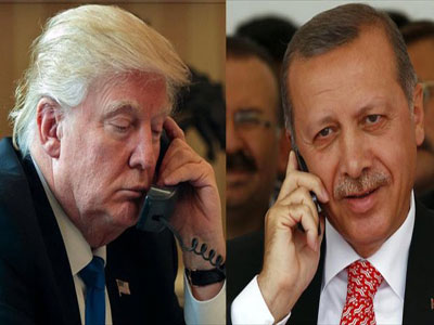 ترامب يطالب إردوغان الحد من عملياته العسكرية في سورية