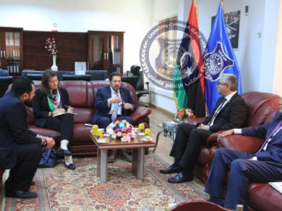 وزير الداخلية المفوض يستقبل القائم بأعمال سفارة بريطانيا لدي ليبيا 