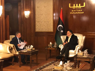 رئيس المجلس الرئاسي يستقبل السفير الروسي لدى ليبيا 