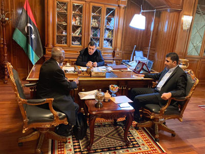 لقاء رئيس المجلس الرئاسي مع وزير العمل والتأهيل