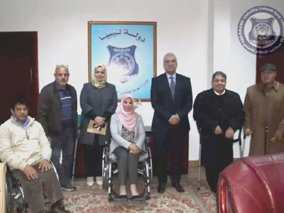 وزير الداخلية المفوض يستقبل وفداً من مسؤولي ذوي الإعاقة 