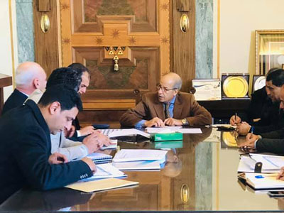 محافظ مصرف ليبيا المركزي يجتمع برئيس مجلس ادارة جهاز تنمية وتطوير المراكز الإدارية 