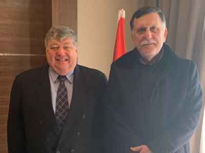 رئيس المجلس الرئاسي يجتمع بتونس مع السفير الأمريكي لدى ليبيا 
