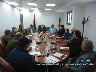 الشركة الليبية للموانئ فرع ميناء طرابلس تناقش تحديث البنية التحتية للميناء