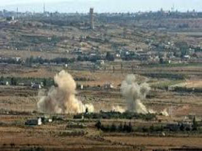  مروحية سوريا تطلق صواريخ على البقاع اللبناني 