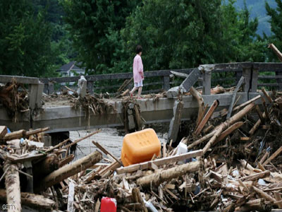 فيضانات اليابان 25 قتيلا ومثلهم مفقودون