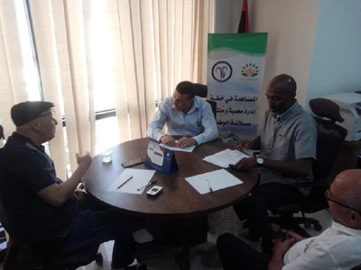 رئيس جهاز الشرطة الزراعية عميد عبد الباسط عبد الجليل يجتمع مع الجمعية الليبية لحماية الحياة البرية  