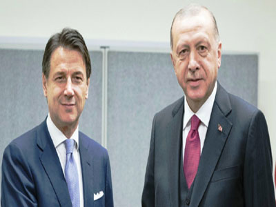 الرئيس التركي يبحث هاتفيا مع رئيس وزراء ايطاليا الاوضاع في ليبيا  