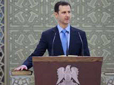 الرئيس السوري بشار الأسد يؤدي اليمين الدستورية لولاية رابعة