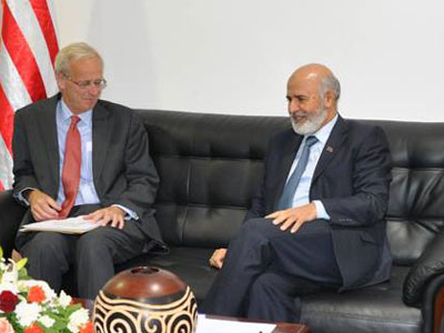محمد الشيخ  يجتمع مع القائم بأعمال السفارة الأمريكية 