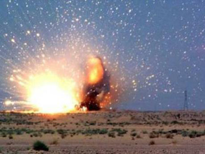 انفجار صاروخ بوسط سيناء دون وقوع إصابات 