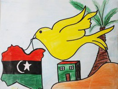 معرض في تونس لرسومات أطفال ليبيا 