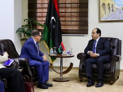 النائب أحمد معيتيق يلتقي سفير جمهورية مالطا لدى ليبيا 